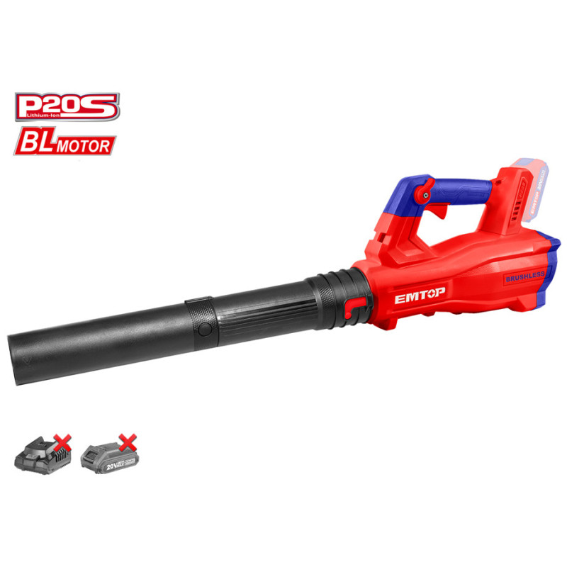 SOPLADOR BATERIA 20V EMTOP - P20S BRUSHLESS (NO INCLUYE BATERIA NI CARGADOR)