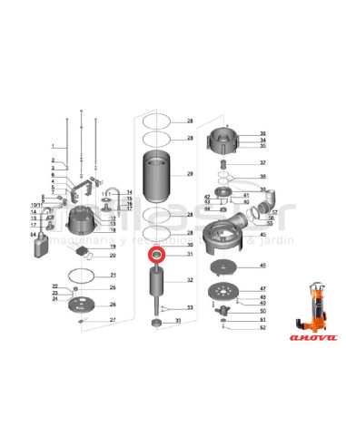 RODAMIENTO EJE ROTOR BE1300ASC (31)