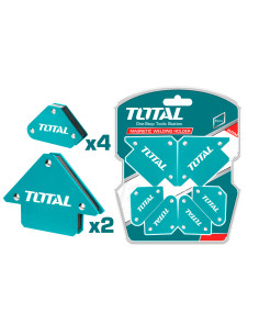 6 ESCUADRAS MAGNETICAS SOLDAR (2x3" 11.5KG - 4xMini 4.5KG) TOTAL 2