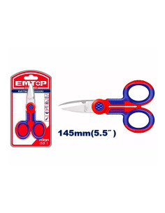 TIJERAS ELECTRICISTA 5.5" 145mm ACERO INOXIDABLE EMTOP