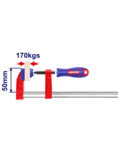 SARGENTO DE APRIETE 50x150 MM 170 KGS EMTOP