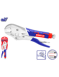 ALICATES DE PRESION RECTO 10" CR-V EMTOP
