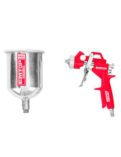PISTOLA SPRAY 1.5MM EMTOP - 400cc - 3-4 BAR - PARA COMPRESOR 2
