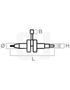 CIGÜEÑAL STIHL STIHL FS120, FS200, FS250, FS300, BT121 2