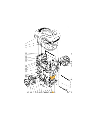 BATERÍA ROBOT CORTACESPED RC800 5,0Ah (CELDA SAMSUNG)