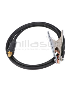 CABLE Y PINZA DE MASA SOLDADOR ANOVA SL140 - 90cm D10 - ENGANCHE 9mm