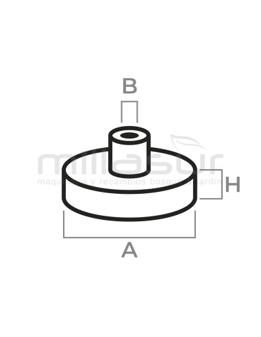 CAMPANA EMBRAGUE PIÑON RECAMBIABLE 3/8 STIHL 038, MS380, MS381