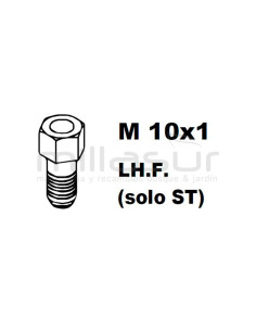 ADAPTADOR PT130 10x1,00 Izq/Hembra (SOLO STIHL)