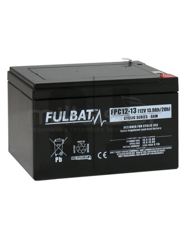 BATERIA CICLICA AGM FPC12-13 12V 13,9 Ah.( 151 x 98 x 101 ) 