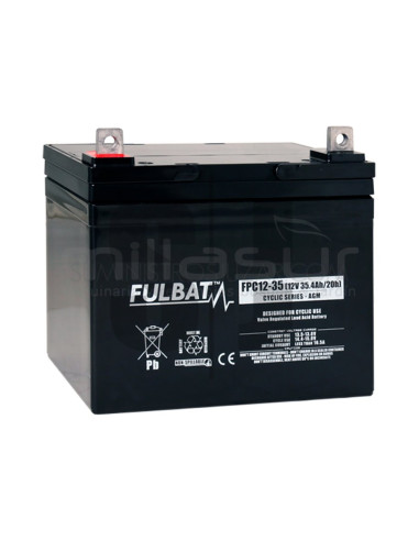 BATERIA CICLICA AGM FPC12-35 12V 35,4 Ah.( 195 x 130 x 182 ) 