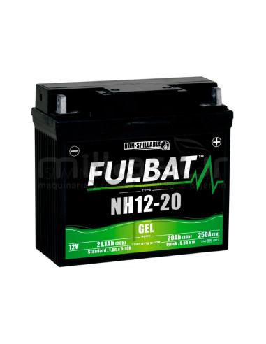 BATERIA GEL NH12-20 20 AH (182 x 77 x 168) +DER - 200A CCA