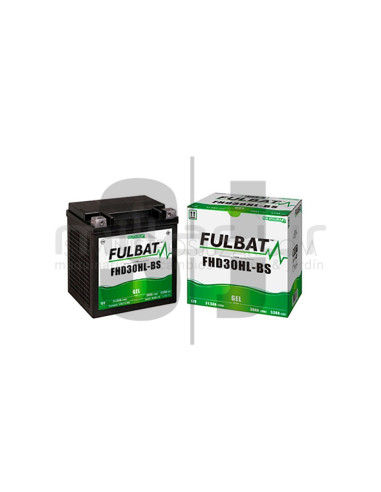 BATERIA MOTO FHD30HL-BS 12V GEL 30 Ah (165 x 125 x 175) +DER.