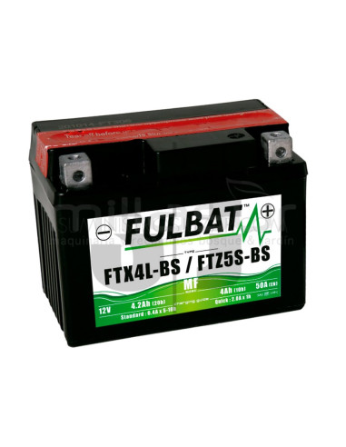 BATERIA MOTO FTX4L-BS 12V LIBRE MANTENIMIENTO 3.2Ah (113 x 70 x 85) +DER. 