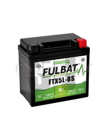 BATERIA MOTO FTX5L-BS 12V LIBRE MANTENIMIENTO 4.2Ah (113 x 70 x 105) +DER.