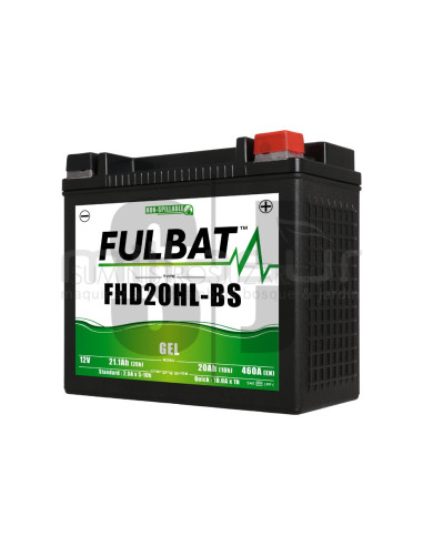 BATERIA MOTO FHD20HL-BS 12V GEL 20 Ah (175 x 87 x 155) +DER.