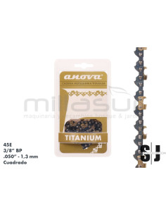 CADENA ANOVA TITANIUM 3/8" BP - .050" CUADRADO - 45 E