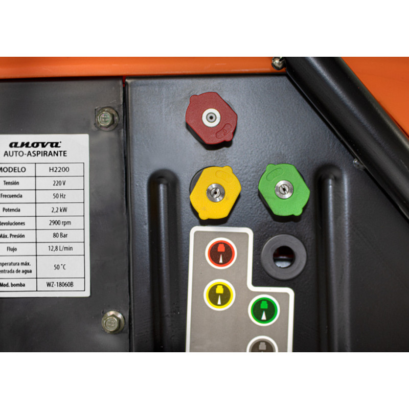 HIDROLIMPIADORA ANOVA 2200W 80-130 BAR 12.8L/min - AUTOASPIRANTE