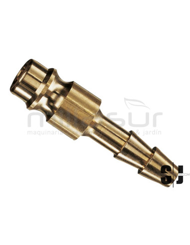 CONECTOR RAPIDO AIRE COMPREMIDO 1/4" X 6mm - MACHO - LATON