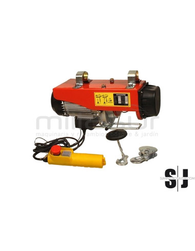 POLIPASTO TALLER 230V - 510W - CAPACIDAD 125 / 250KG - ALTURA 12 / 6M - 10 / 5 M/MIN