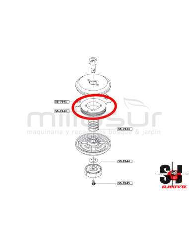 CARRETE CON 6 METROS DE NYLON CABEZAL PT130 ( 55-764)