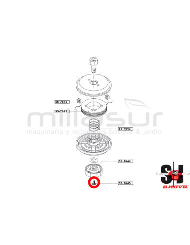 TORNILLO POMO CABEZAL PT130 ( 55-764)