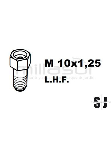 ADAPTADOR PT130 10x1,25 Izq/Hembra