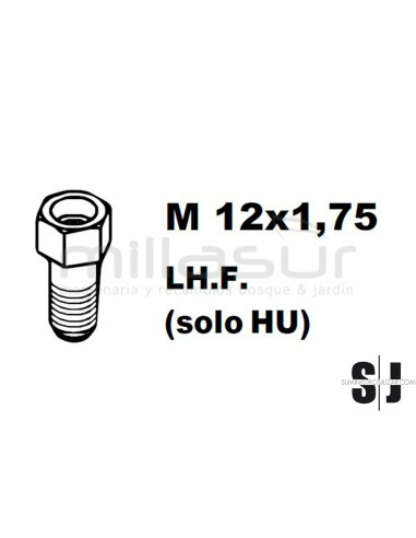 ADAPTADOR PT130 12x1,50 Izq/Hembra