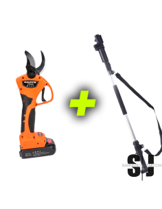 KIT ANOVA TPB3003 TIJERA DE PODA BATERÍA 1050W 21V 40MM + PÉRTIGA
