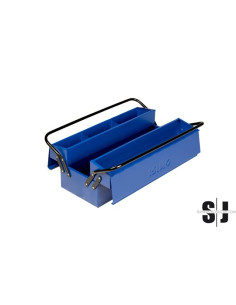 Caja portaherramientas 2 asas y 3 bandejas 500x210x190mm