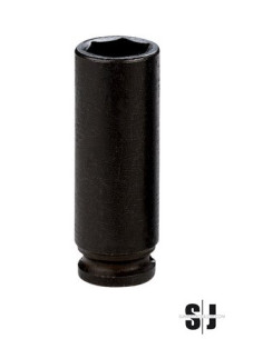 Vaso de impacto 1/2" hexagonal 19 mm, serie larga