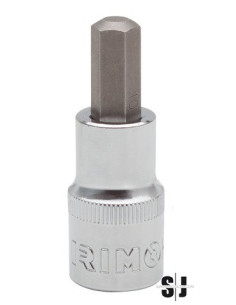 Vaso con punta 1/2" hexagonal 7mm, 60mm