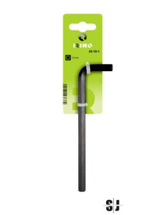 Llave hexagonal pavonada 10mm en clip