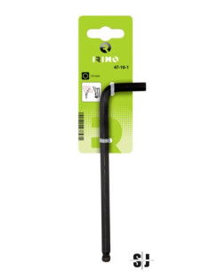 Llave hexagonal pavonada 5mm serie larga en clip