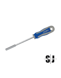 Portapuntas magnético hexagonal 1/4" mango bimaterial