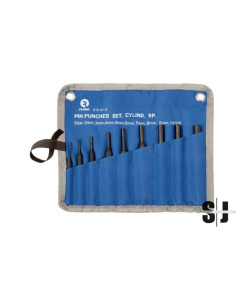 Juego 9 botadores cilíndricos cromados (2,3,4,5,6,7,8,9,10mm)