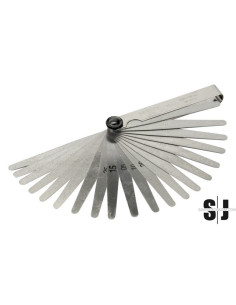 Galga de espesor profesional con 20 hojas (100 mm)