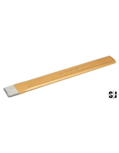 Cortafríos para grietas de 26x7 mm mango plano ovalado y acabado lacado color cobre, 235 mm