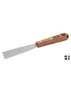 Rasqueta de pintor con hoja de acero al carbono y mango de madera de 30 mm x 195 mm