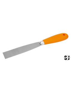 Rasqueta de pintor con hoja de acero al carbono y mango de plástico de 100 mm x 220 mm