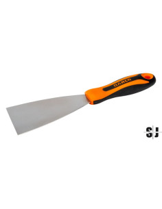 Rasqueta de pintor con hoja de acero inoxidable y mango bi-componente de 40 mm x 220 mm