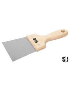 Espátula de emplastecer con hoja de acero al carbono y mango de madera de 140 mm x 235 mm