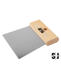 Espátula de encolar con dentado con forma triangular de 130 mm x 120 mm