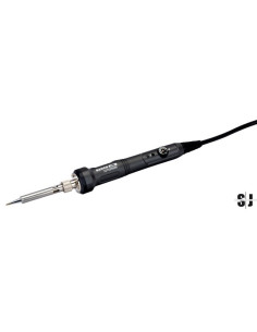 Soldador con control de temperatura con enchufe europeo y soporte para soldar de 50 W y 200-500 °C