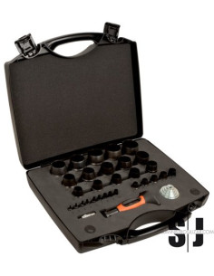 Juego de sacabocados intercambiables de 2 mm a 50 mm 32 piezas/caja de plástico