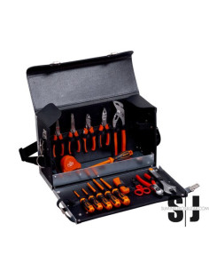 Kit de herramientas de electricista en bolsa de cuero, 16 unidades