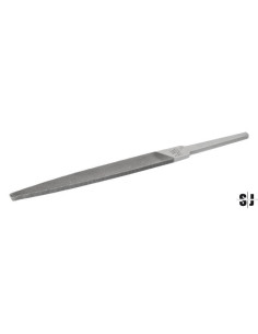 Lima plana paralela con canto afilado, corte suave, sin mango, 150 mm