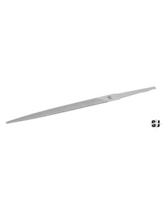 Lima plana de punta delgada, corte basto, sin mango, 200 mm