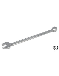 Llave combinada extralarga de 32 mm con acabado cromado de 500 mm