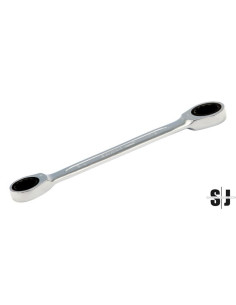 Llave de estrella a carraca de 5/16 - 11/32" con acabado cromado de 115 mm