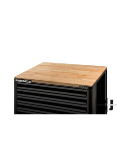 Encimeras de madera de castaño para los carros HUB de almacenamiento 1472K y 1482K de 30 mm x 501 mm x 680 mm